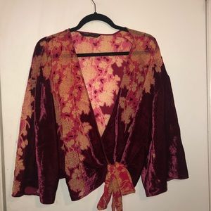 Floral Low cut Zara Blouse